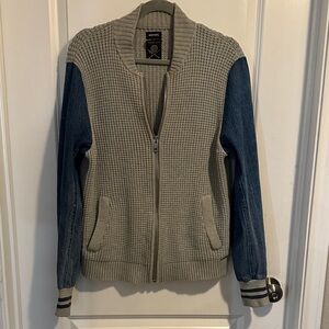 Deisel Grey and Blue Knit Jacket